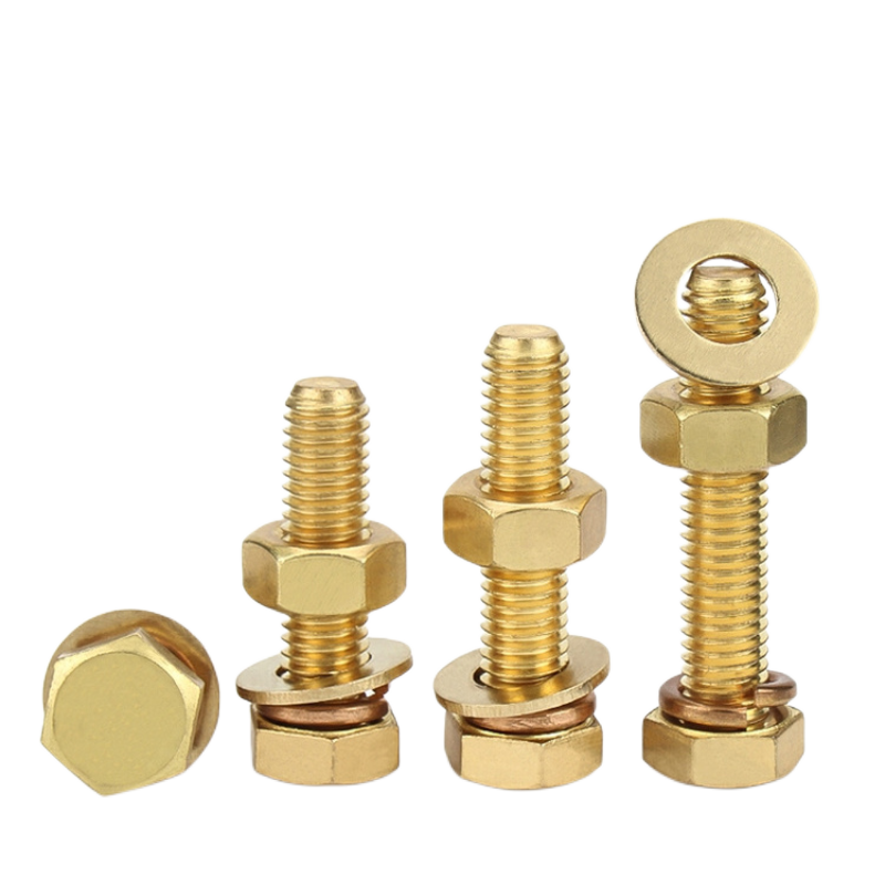 Brass Hexagon head bolt