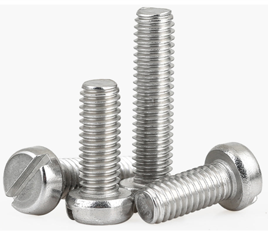 Slotted round head machine screws