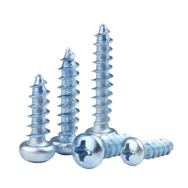 Cross-recessed Phillips self-tapping screws